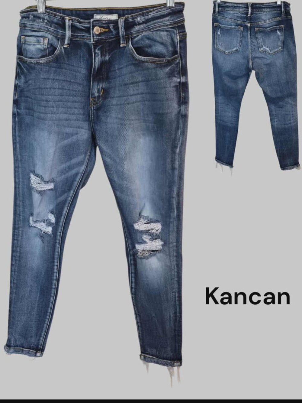 Kancan High Rise Ankle denim Casual Jeans Womens 28 x 28